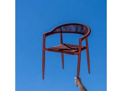 Aluminum outdoor chair - WASSER CALDERA