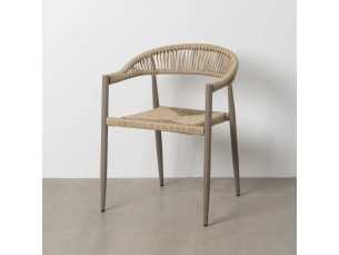 Chaise d'extérieur en aluminium - WASSER GRIS