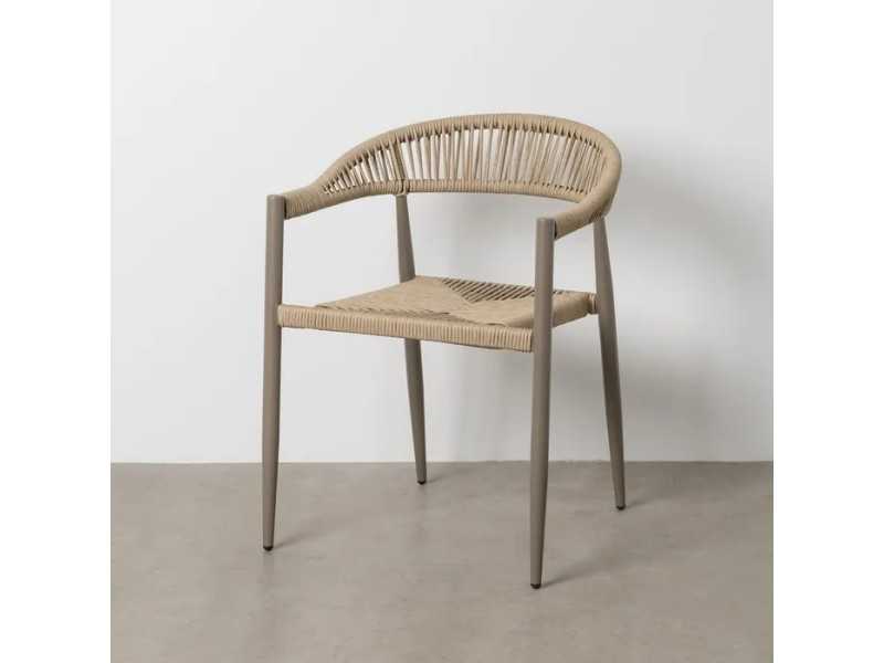 Aluminum outdoor chair - WASSER GRIS