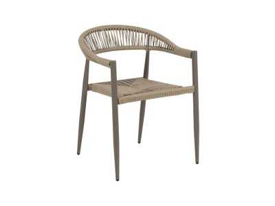 Aluminum outdoor chair - WASSER GRIS