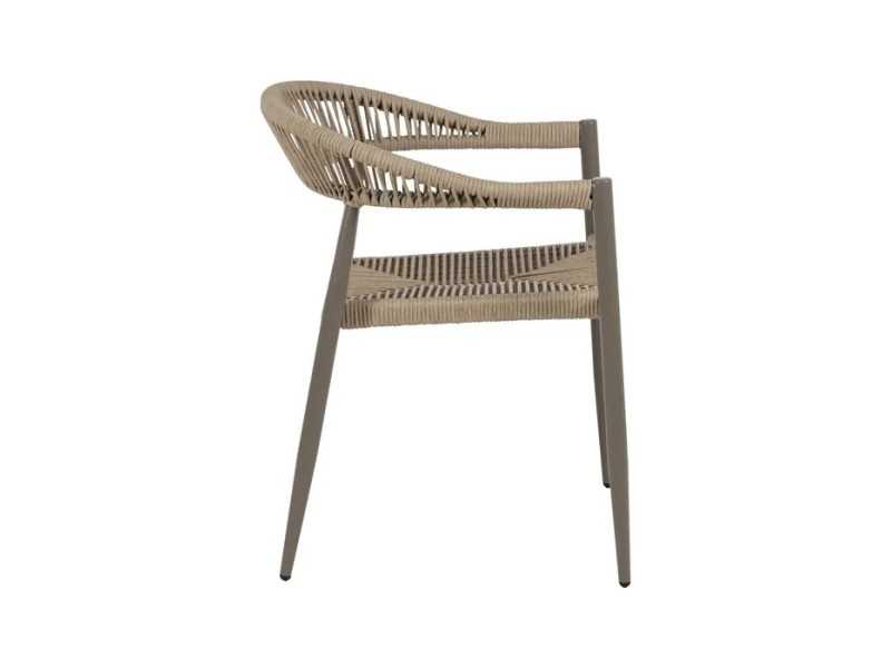 Chaise d'extérieur en aluminium - WASSER GRIS