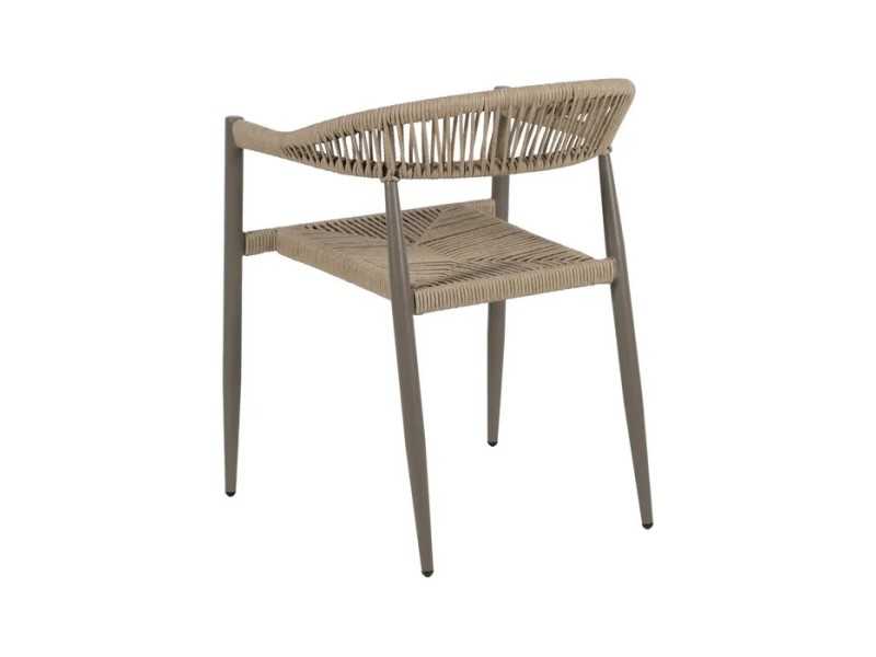 Chaise d'extérieur en aluminium - WASSER GRIS