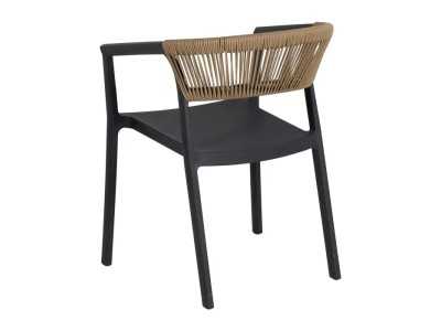 Silla para exterior de polipropileno - SOMMER ANTRACITA