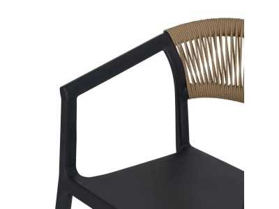 Silla para exterior de polipropileno - SOMMER ANTRACITA