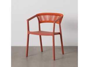 Chaise d'extérieur en polypropylène - SOMMER TERRACOTA