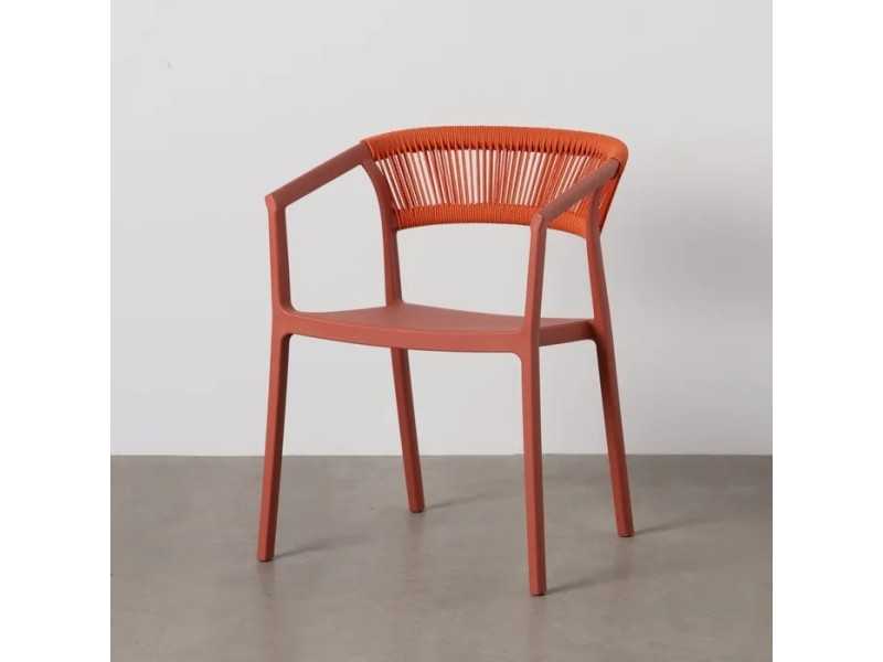 Polypropylene outdoor chair - SOMMER TERRACOTA