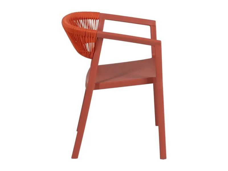 Chaise d'extérieur en polypropylène - SOMMER TERRACOTA