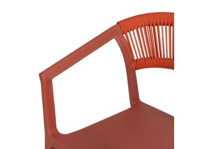 Chaise d'extérieur en polypropylène - SOMMER TERRACOTA Chaise d'extérieur en polypropylène - SOMMER TERRACOTA