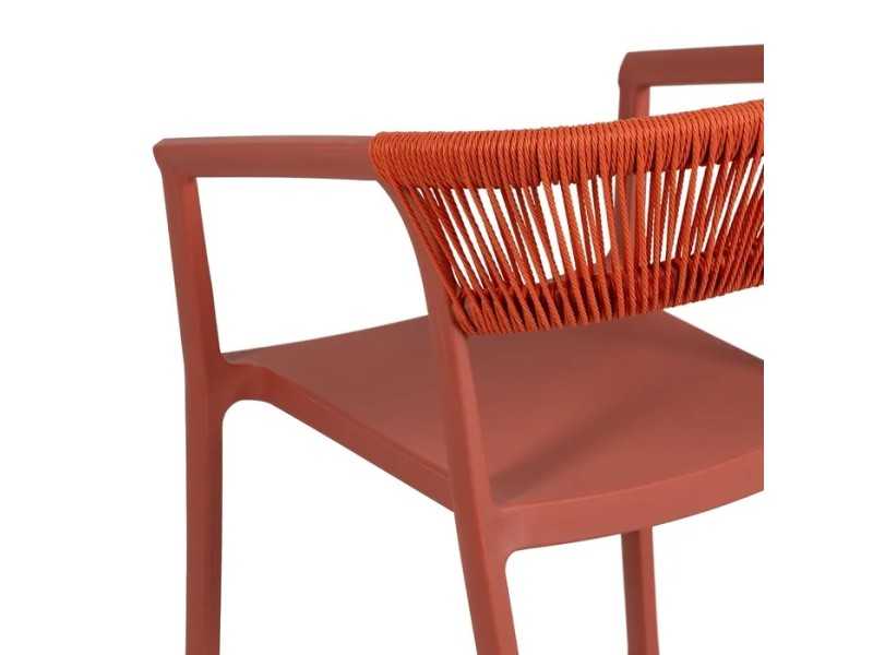 Chaise d'extérieur en polypropylène - SOMMER TERRACOTA