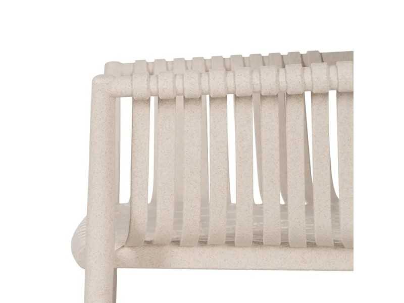 Chaise d'extérieur avec accoudoirs en polypropylène - MYKONOS BEIGE