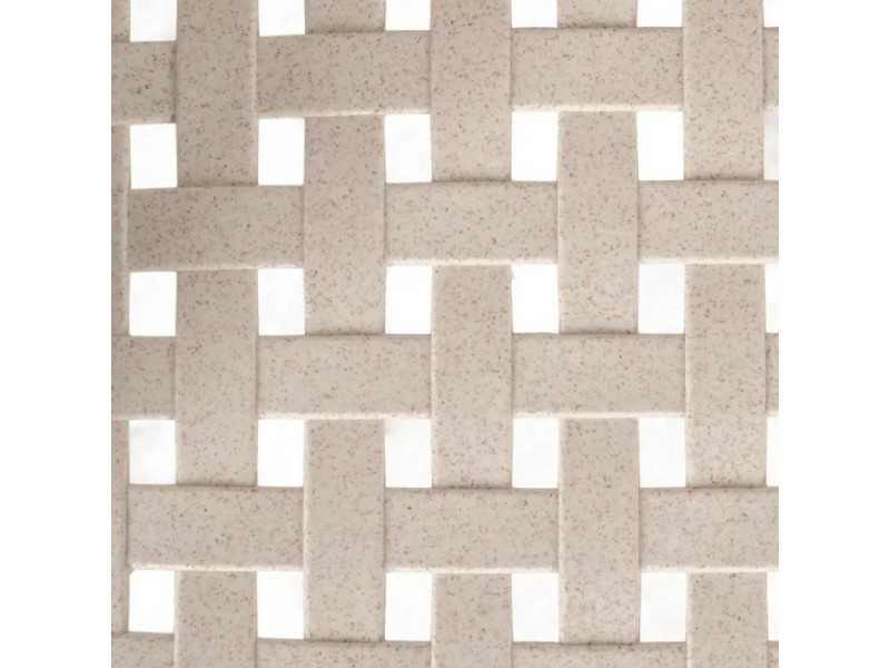 Chaise d'extérieur avec accoudoirs en polypropylène - MYKONOS BEIGE