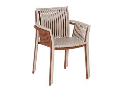 Silla para exterior con brazos de polipropileno - MYKONOS CALDERA