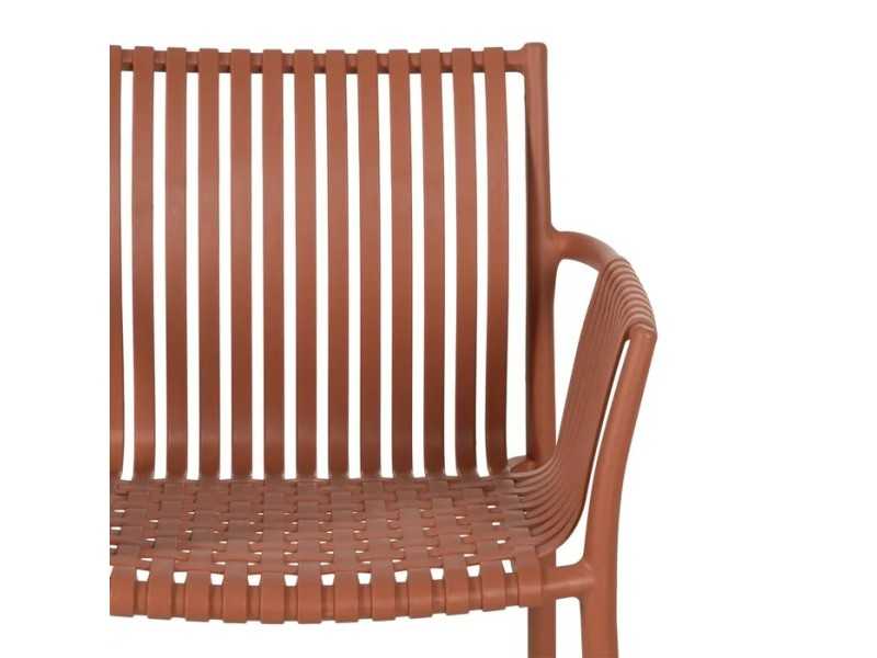 Silla para exterior con brazos de polipropileno - MYKONOS CALDERA