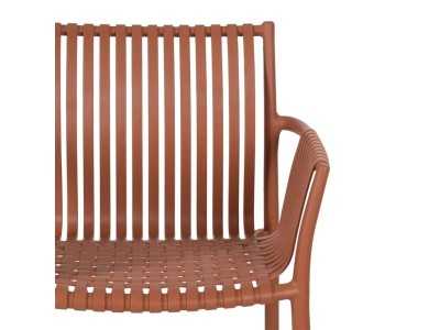 Silla para exterior con brazos de polipropileno - MYKONOS CALDERA