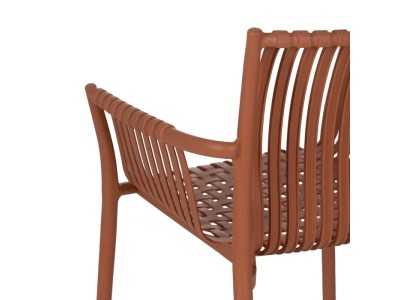 Silla para exterior con brazos de polipropileno - MYKONOS CALDERA