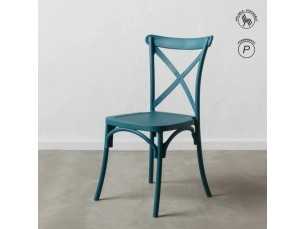 Dark blue garden chair - CHRISTA BLEU
