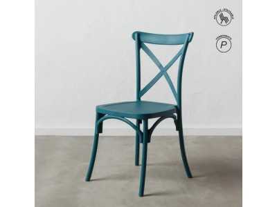Chaise de jardin bleu - CHRISTA BLEU Chaise de jardin bleu - CHRISTA BLEU
