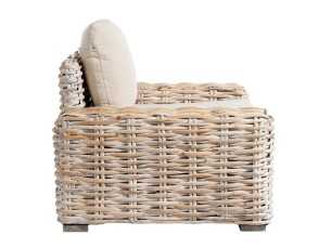 Fauteuil en rotin et tapissé - BAMBO 2