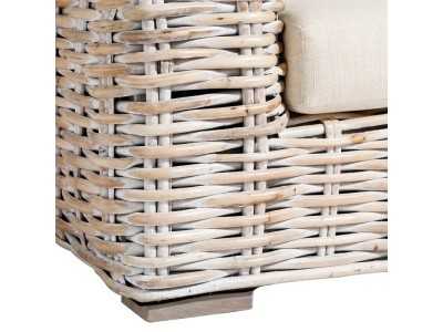 Upholstered rattan armchair - BAMBO Upholstered rattan armchair - BAMBO