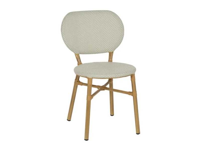 Chaise d'extérieur en aluminium et textilène - FLOWER AGUA MARINA