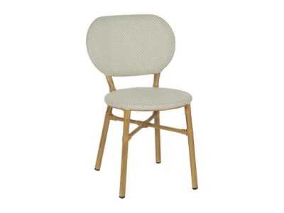 Outdoor chair made of aluminum and textilene - FLOWER AGUA MARINA