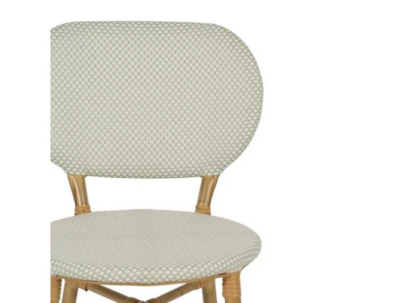 Chaise d'extérieur en aluminium et textilène - FLOWER AGUA MARINA