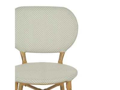 Outdoor chair made of aluminum and textilene - FLOWER AGUA MARINA