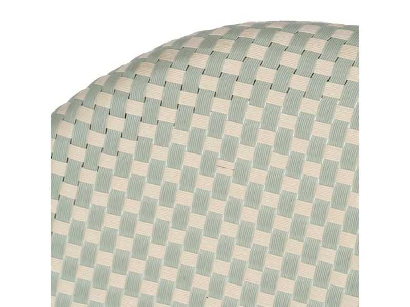Silla para exterior de aluminio y textileno - FLOWER AGUA MARINA