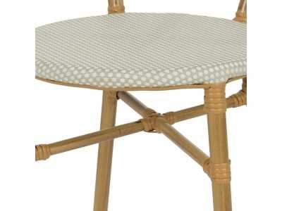 Outdoor chair made of aluminum and textilene - FLOWER AGUA MARINA