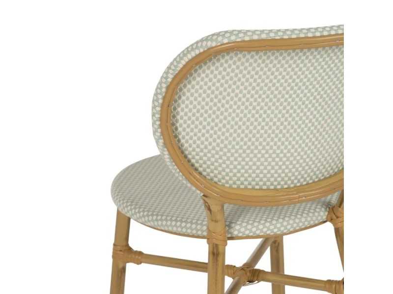 Silla para exterior de aluminio y textileno - FLOWER AGUA MARINA