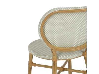 Outdoor chair made of aluminum and textilene - FLOWER AGUA MARINA