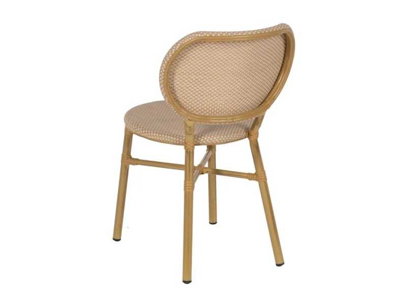 Silla para exterior de aluminio y textileno - FLOWER BEIGE