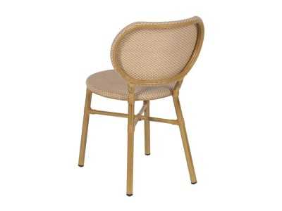 Silla para exterior de aluminio y textileno - FLOWER BEIGE Silla para exterior de aluminio y textileno - FLOWER BEIGE