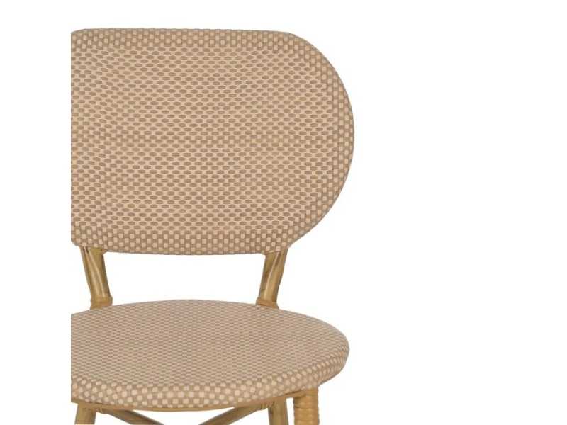 Silla para exterior de aluminio y textileno - FLOWER BEIGE