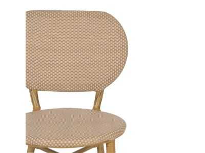 Silla para exterior de aluminio y textileno - FLOWER BEIGE Silla para exterior de aluminio y textileno - FLOWER BEIGE