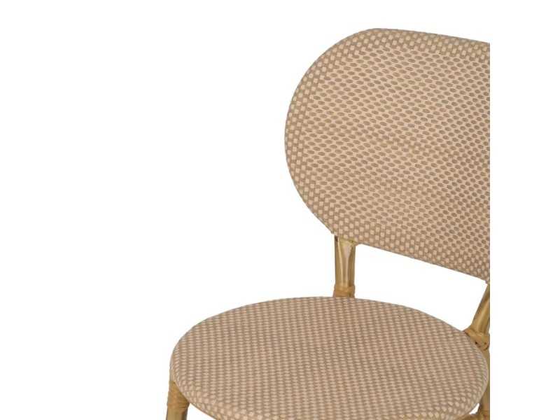 Silla para exterior de aluminio y textileno - FLOWER BEIGE