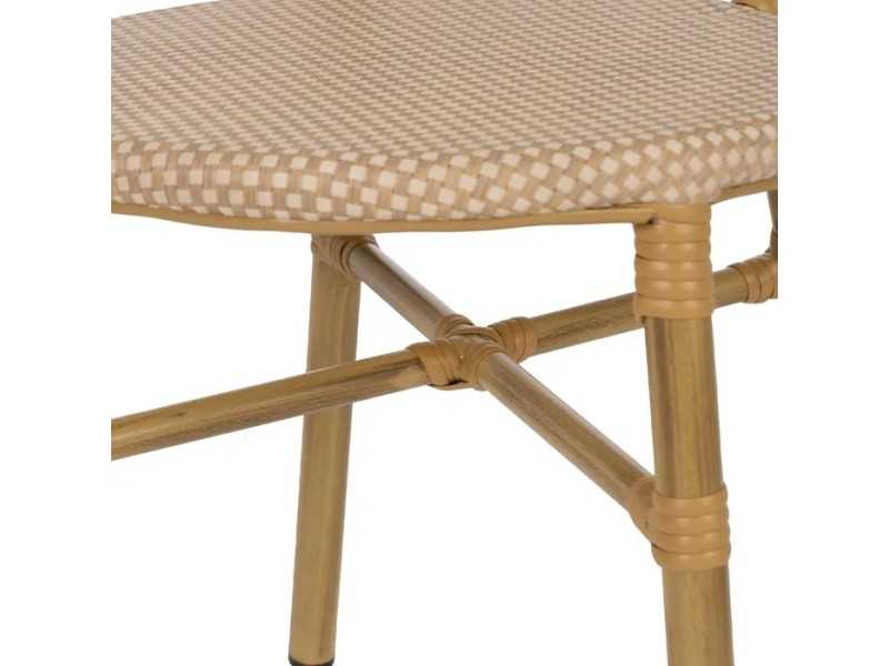 Silla para exterior de aluminio y textileno - FLOWER BEIGE