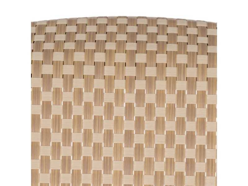 Silla para exterior con brazos de aluminio y textileno - GARTEN BEIGE