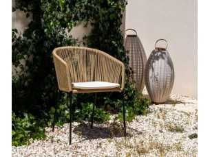 Silla de exterior en acero y polietileno - HAITÍ