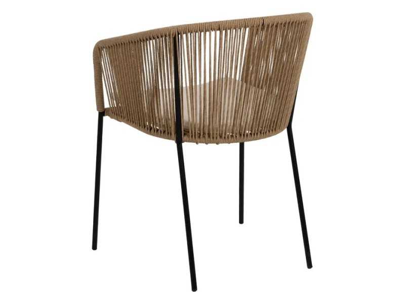 Chaise d'extérieur en acier et polyéthylène - HAITÍ