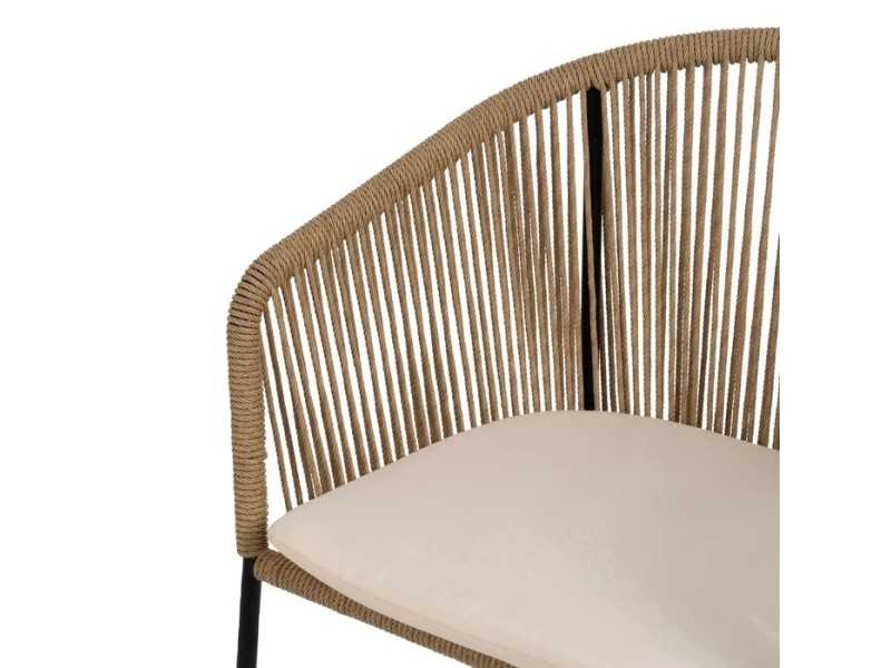 Chaise d'extérieur en acier et polyéthylène - HAITÍ