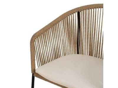 Chaise d'extérieur en acier et polyéthylène - HAITÍ