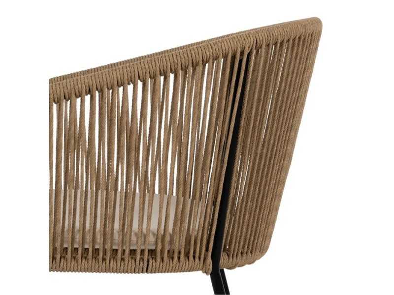 Chaise d'extérieur en acier et polyéthylène - HAITÍ