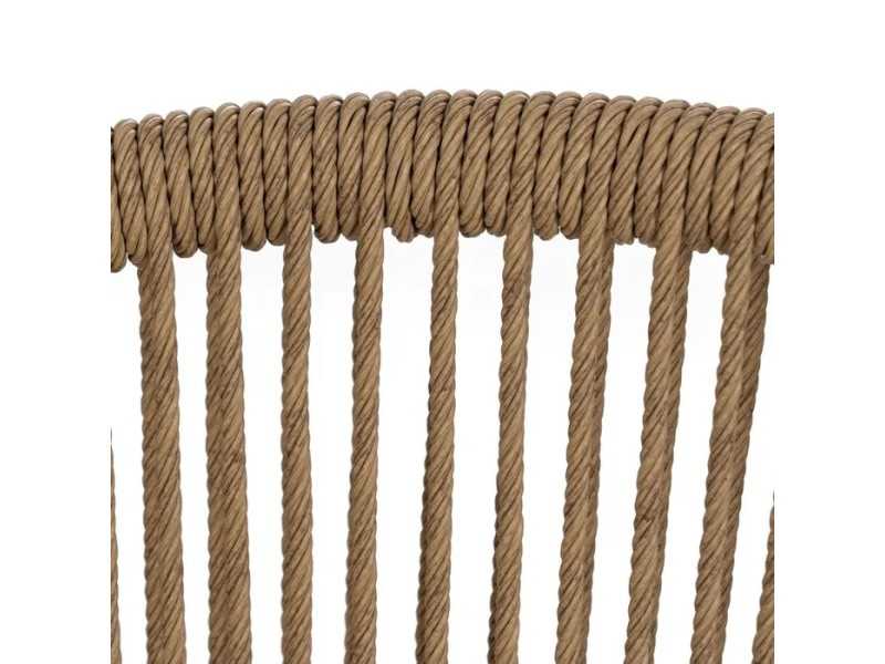 Chaise d'extérieur en acier et polyéthylène - HAITÍ