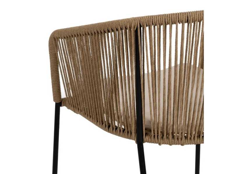 Chaise d'extérieur en acier et polyéthylène - HAITÍ
