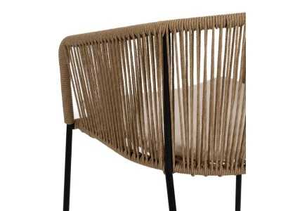 Chaise d'extérieur en acier et polyéthylène - HAITÍ