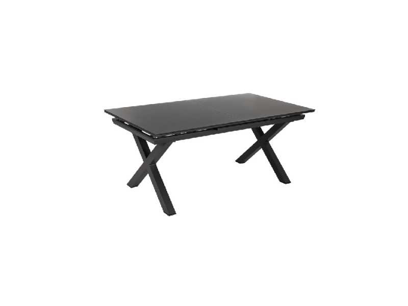 Table de jardin extensible avec plateau en porcelaine et structure en aluminium - HITZE ANTRACITA