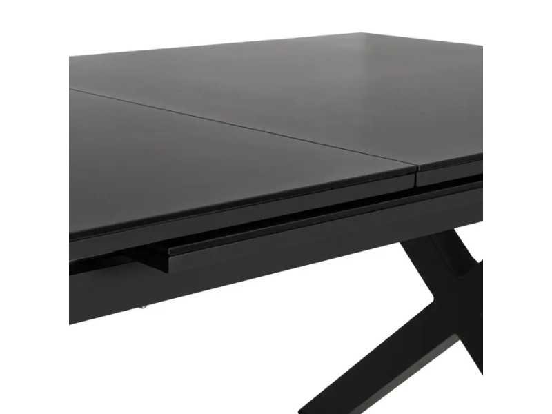 Table de jardin extensible avec plateau en porcelaine et structure en aluminium - HITZE ANTRACITA