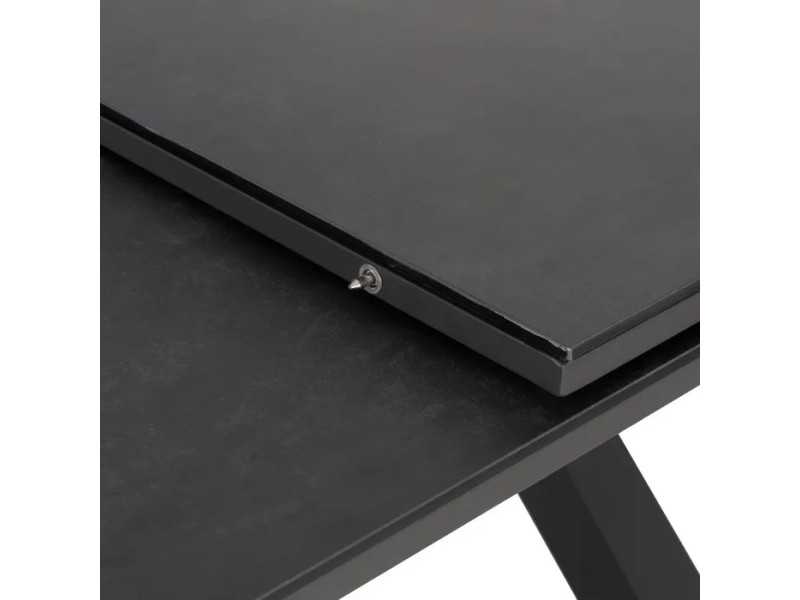 Table de jardin extensible avec plateau en porcelaine et structure en aluminium - HITZE ANTRACITA