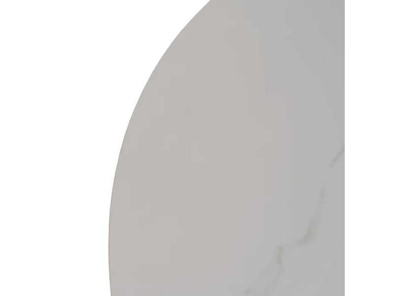 Table de jardin ronde extensible avec plateau en porcelaine - HOREK A